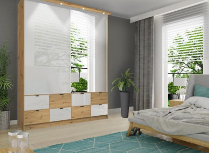 Bedroom wardrobe solid wood closet coat closets furniture